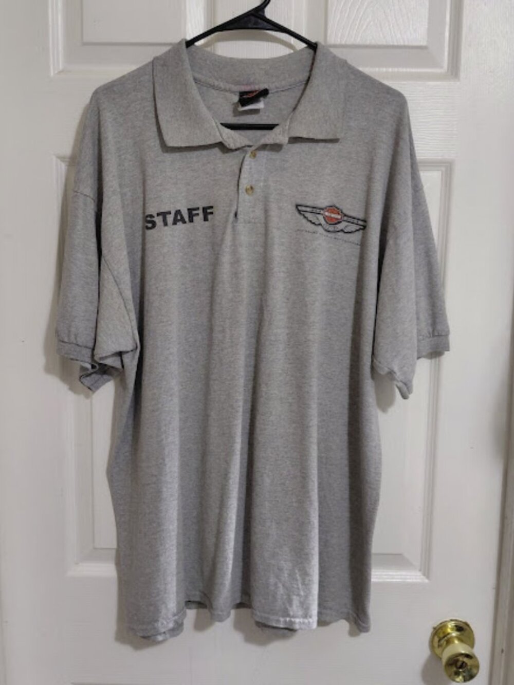 Vintage Harley-Davidson 2003 Staff 100th Year Open Road Tour Gray Polo Shirt XL